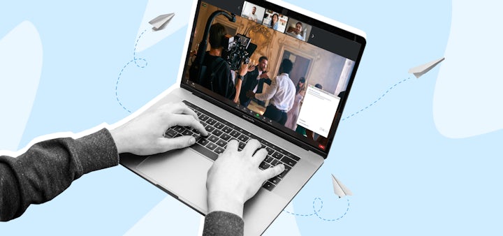 Remote video production happening on Zoom